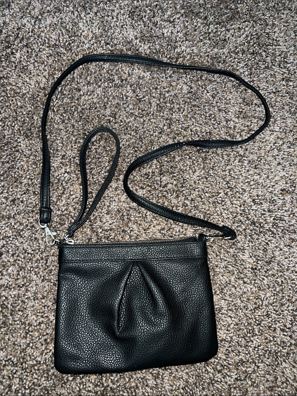 Classic Black Crossbody Bag/wristlet- Prince &Fox
